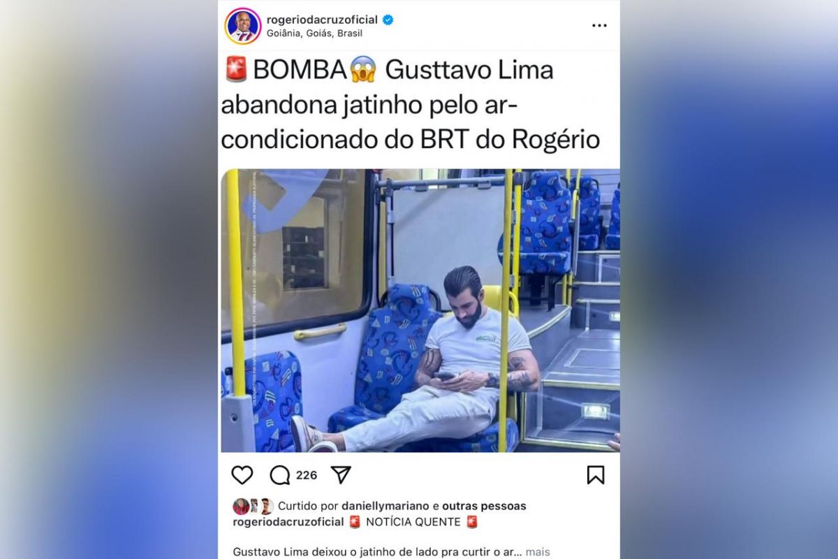 Rogério Cruz pode levar processo de Gusttavo Lima por usar sua imagem em peça eleitoral